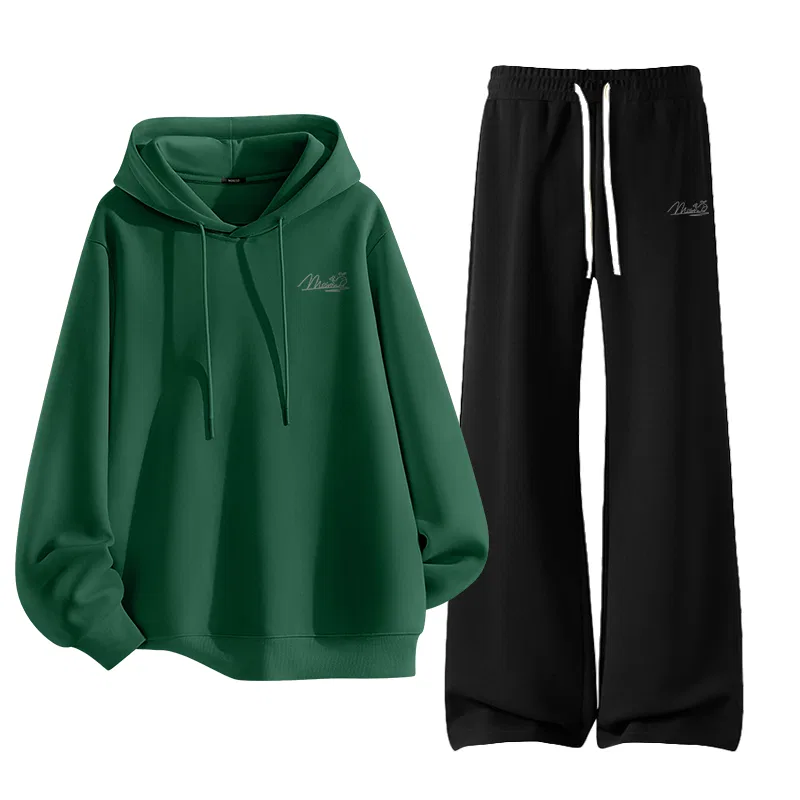 Детский спортивный комплект из двух предметов MINISO, Forest Green + Black