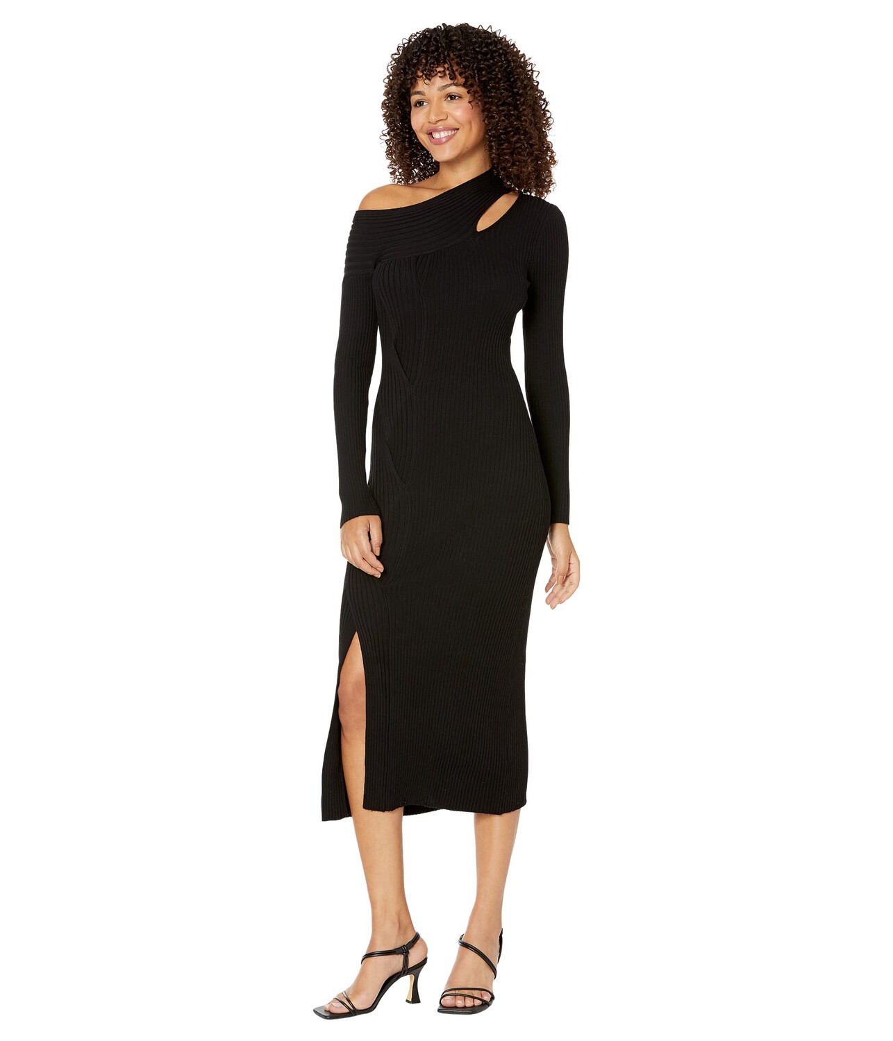 

Платье MOON RIVER, Asymmetrical Cutout Sweaterdress