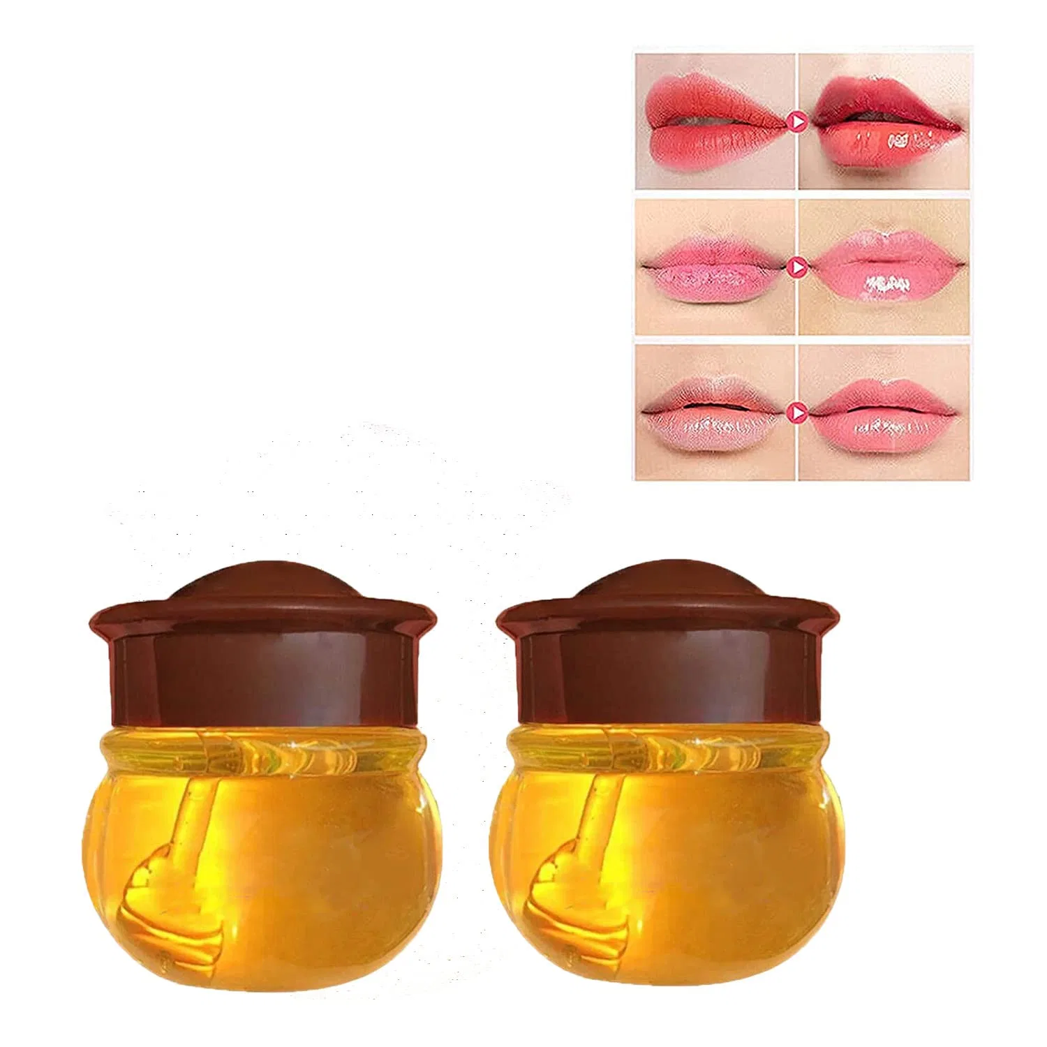 Бальзам для губ Honey Pot Honey Lip Mask, увлажняющий с прополисом, Nihexo, 2 шт, 10 г