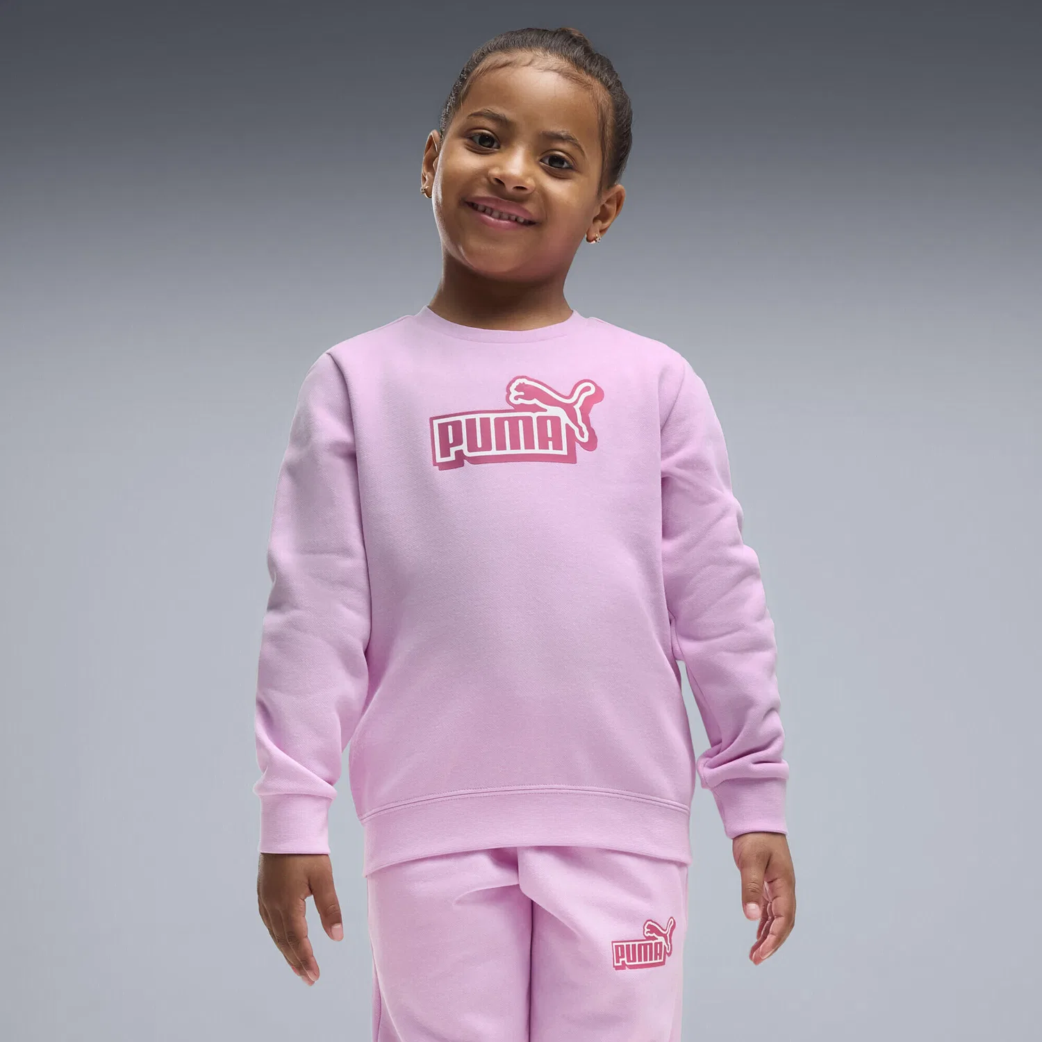 Детский тренировочный костюм с логотипом Essentials Logo Lab Crew Puma, Malvenfarben — фото 4