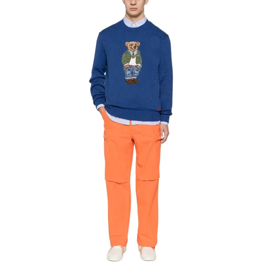 Мужской свитер с принтом Polo Bear Polo Ralph Lauren, Beach Blue — фото 4
