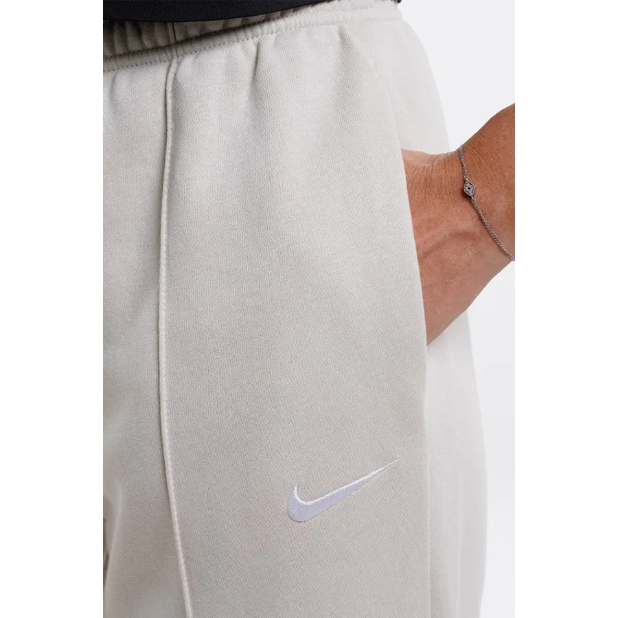Штаны спортивные свободного кроя с длинным рукавом, модель Sportswear Regular Fit Pant, Nike, Бежевый — фото 3