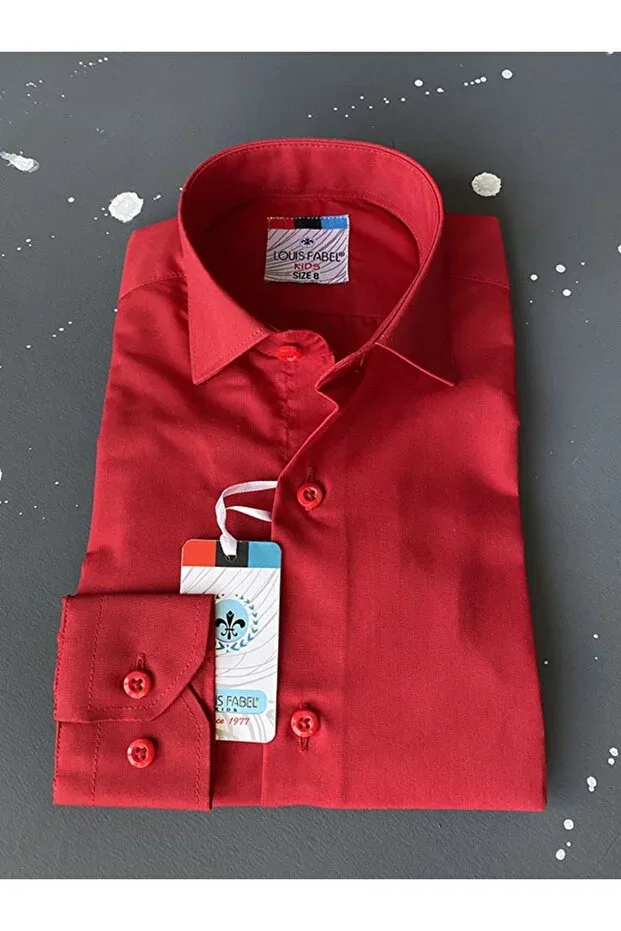 Детская рубашка с длинным рукавом Louis Kids, Red