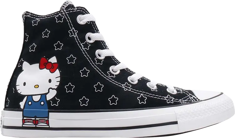

Кроссовки Converse Hello Kitty x Chuck Taylor All Star High Black, черный