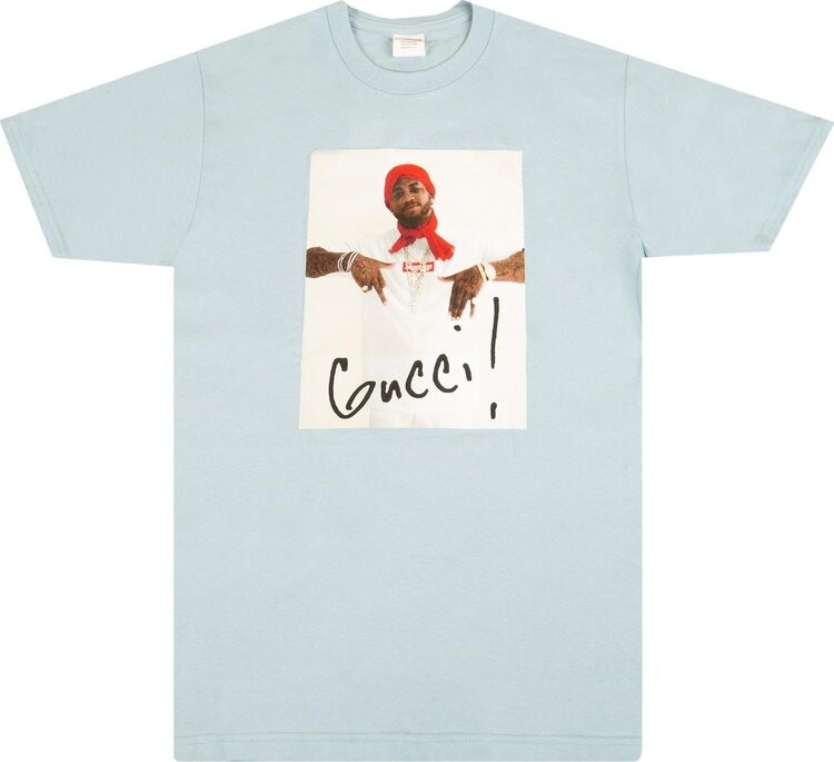 

Футболка Supreme Gucci Mane Tee 'Light Blue', синий
