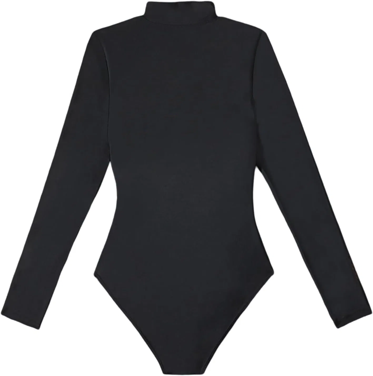 Женский цельнокроеный купальник с длинным рукавом UV Protection, Black — фото 4