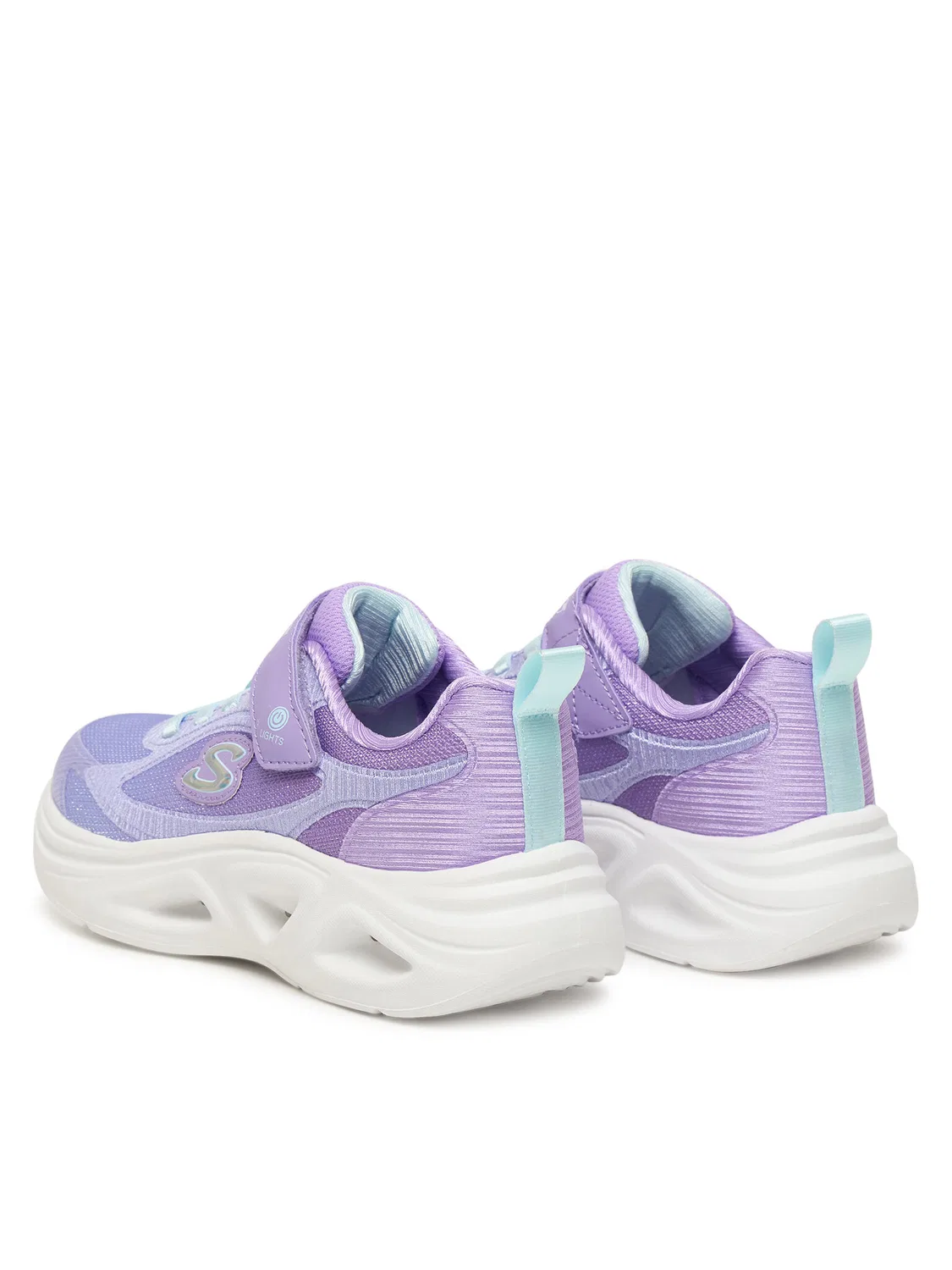Кроссовки для девочки Sola Glow Skechers, фиолетовый — фото 3