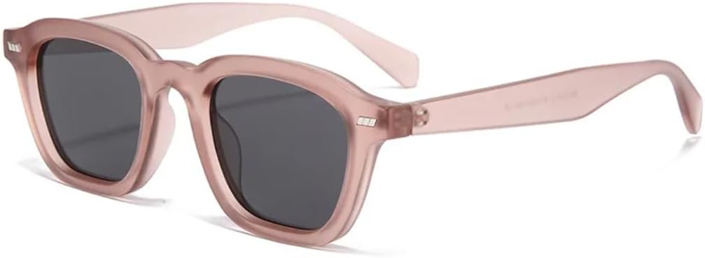 

Популярные винтажные квадратные солнцезащитные очки-гелевые очка с цветными заклепками для мужчин, модные градиентные очки с защитой от УФ-излучения UV400 для женщин, класса люкс UATXTAU, Pink