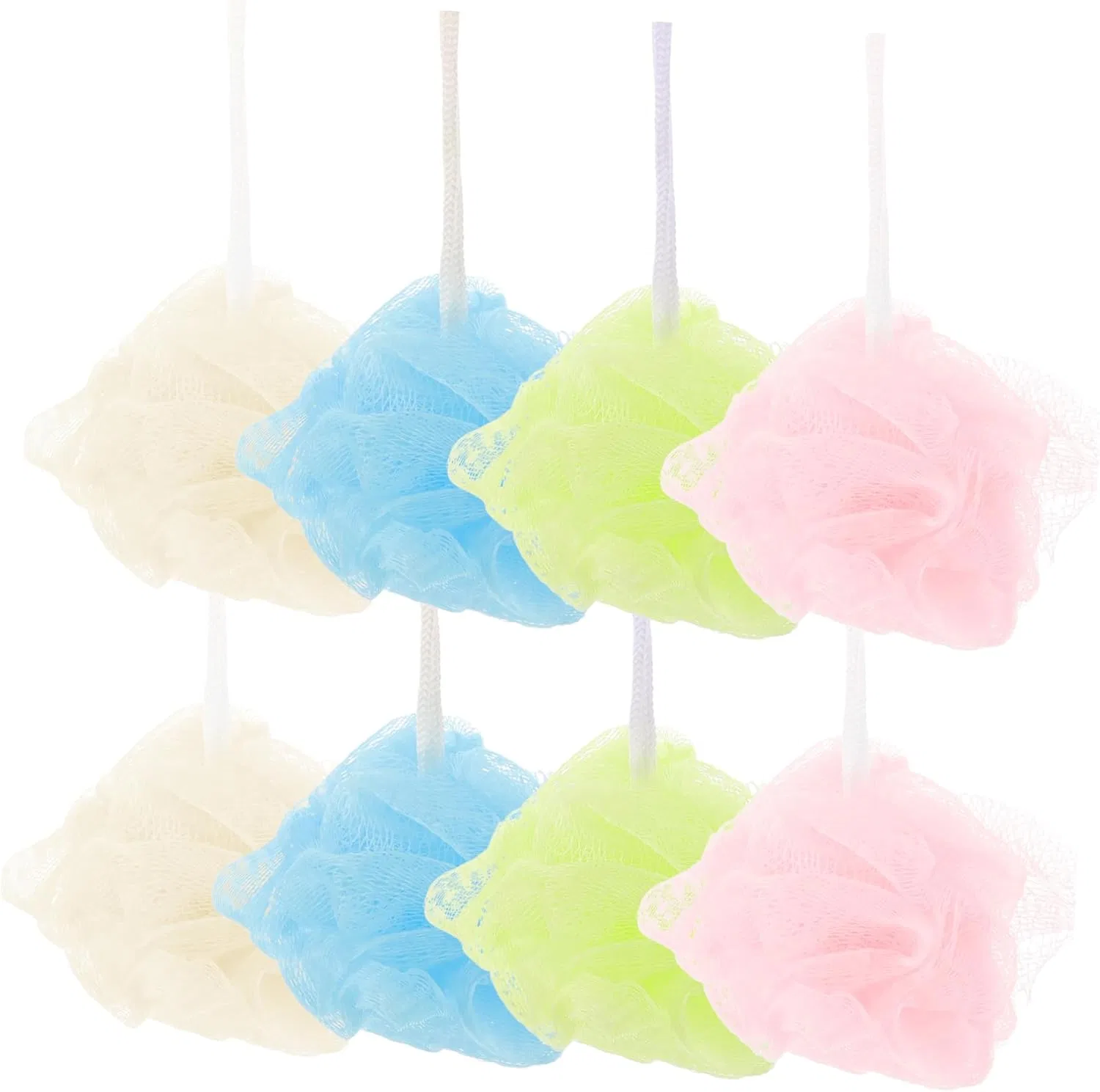 Набор мочалок для душа Mesh Bath Ball, 24 шт, Mikinona, Colourful