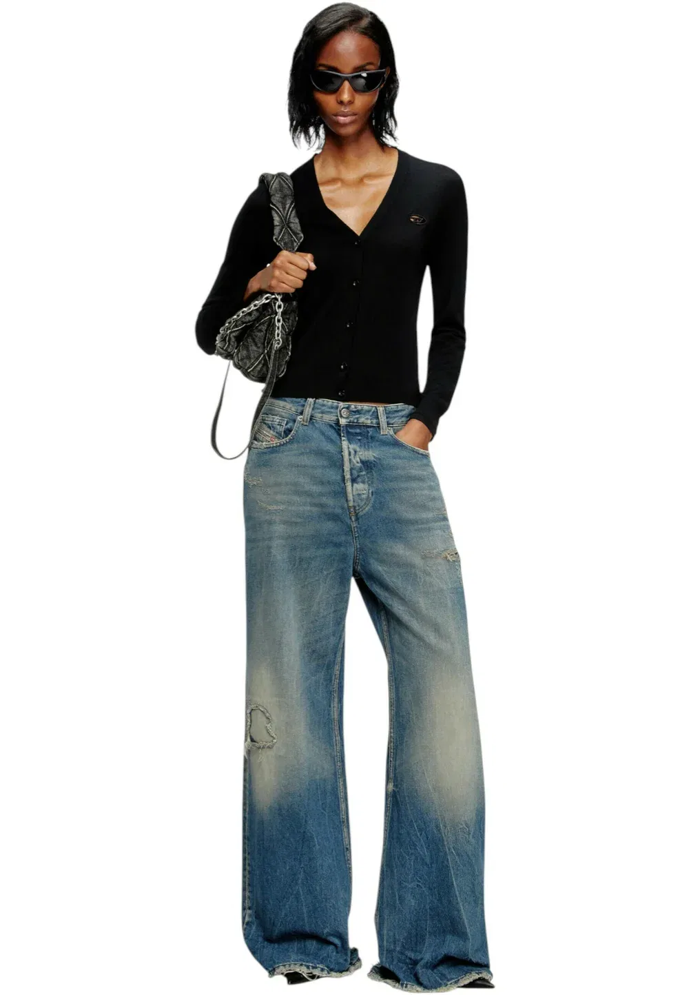 Джинсы - свободные джинсы Diesel, Blu Scuro — фото 4