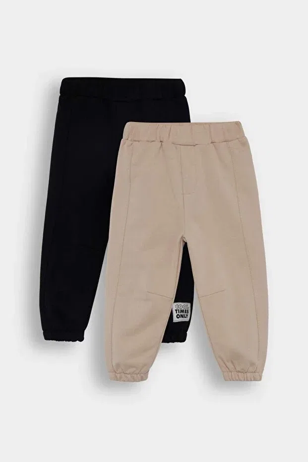 Детские спортивные штаны для мальчиков с принтом Defacto, Beige-Bg775