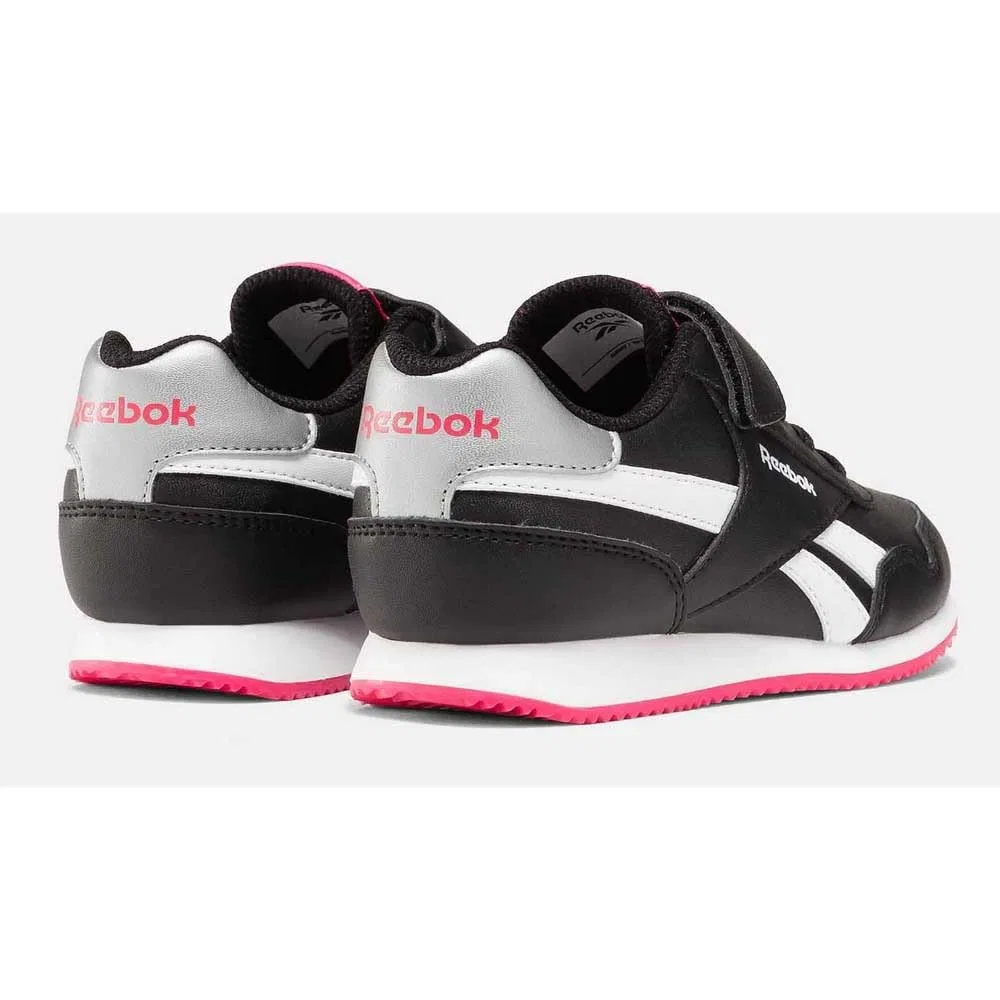 Детские кроссовки для девочек Reebok Royal CL Jog 3.0 1v Reebok, Black Boldpink White — фото 4