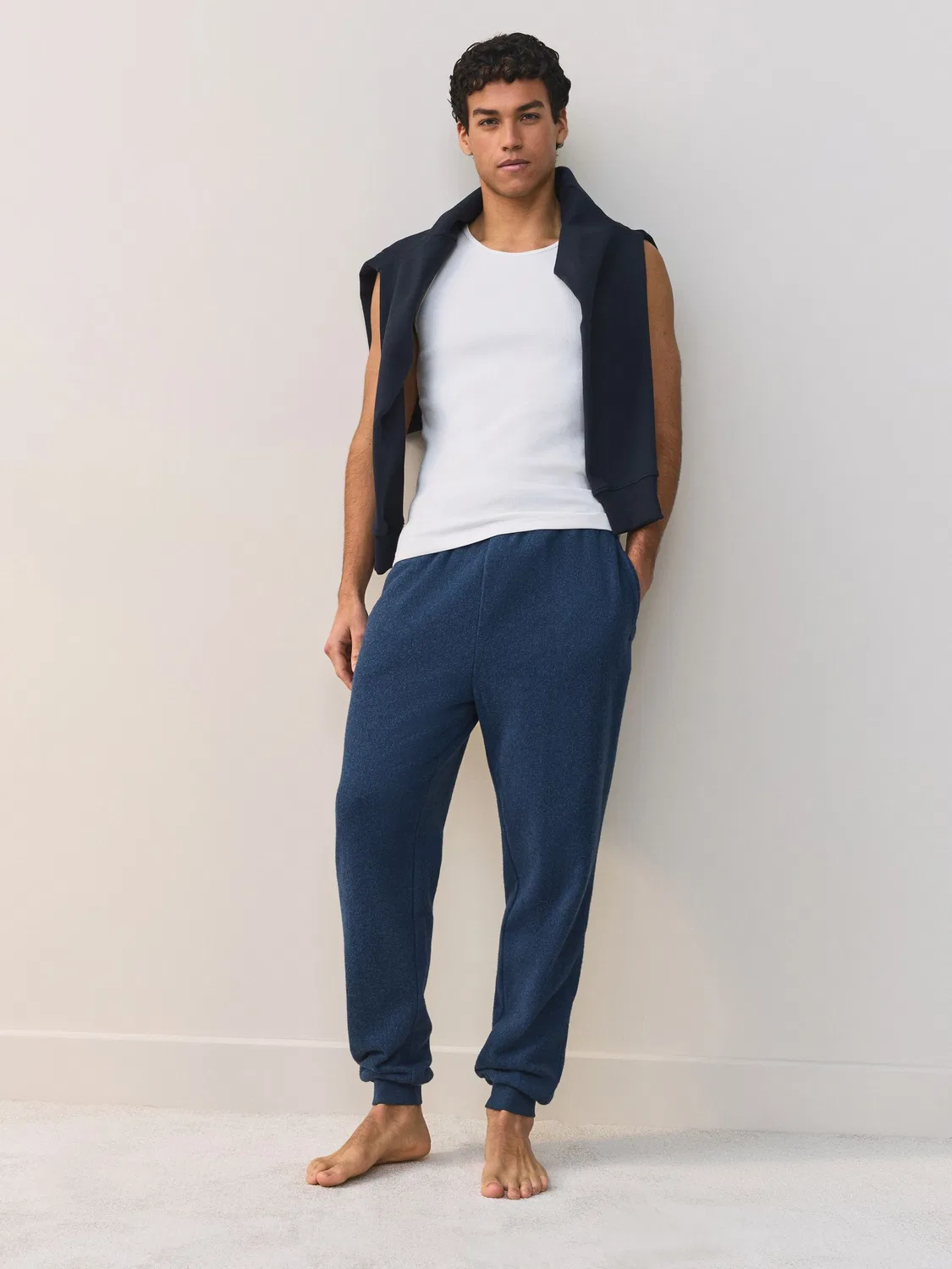 Джоггеры флисовые Relaxed Fit Next, темно-синий — фото 2