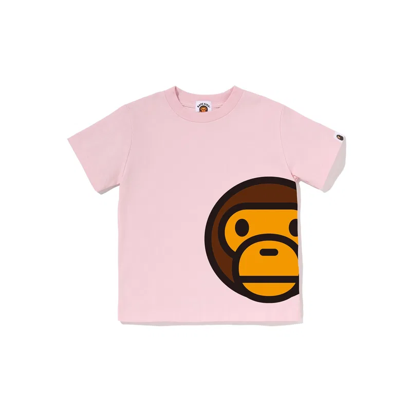 Детская футболка с круглым вырезом Pre School A BATHING APE, Pink Pkx