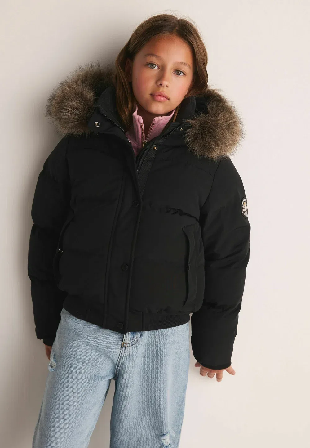 Утепленная куртка-бомбер Everest - зимняя куртка Superdry & Co, Black