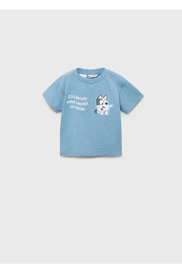 Детская футболка с принтом Bluey Mango Baby, Blue