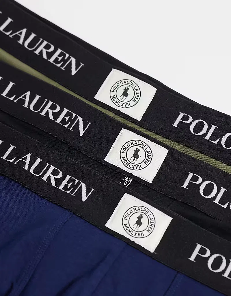 Трусы хлопковые 3 шт Polo Ralph Lauren, мультиколор — фото 3
