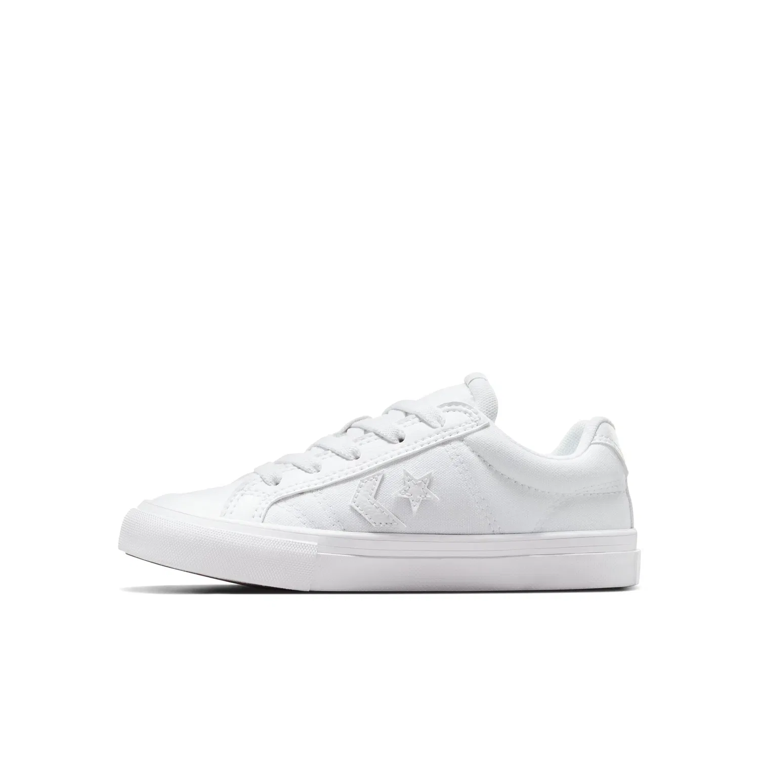 Детские кроссовки на щиколотке с быстрой шнуровкой Converse, White/Barely Grey/White — фото 3