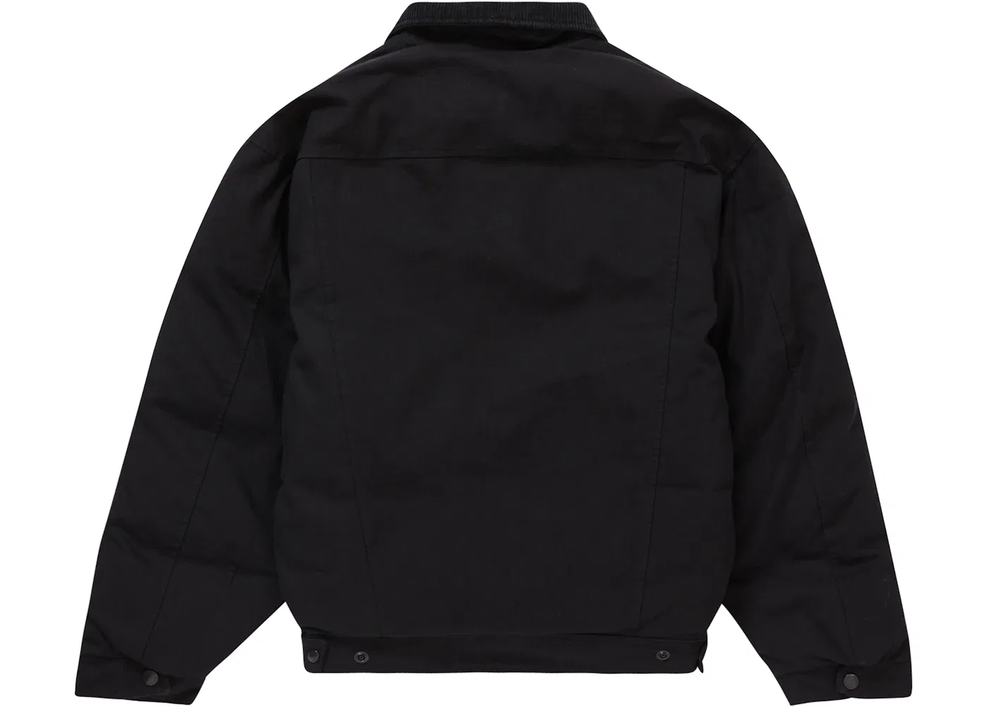 Мужская куртка-бомбер с принтом Schott Canvas Down Trucker Supreme, Black — фото 3