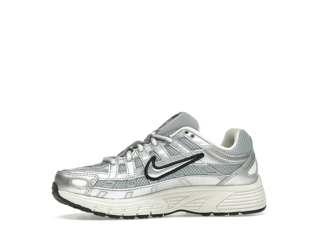 Детские кроссовки Lifestyle Nike P-6000, Metallic Silver/Black/Pale Ivory/Metallic Silver — фото 3