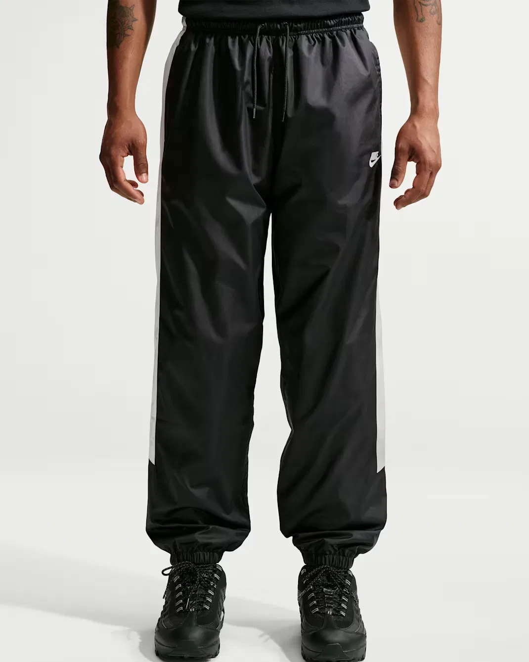 Мужские брюки на подкладке Nike Windrunner, Black/Sail/Sail — фото 2