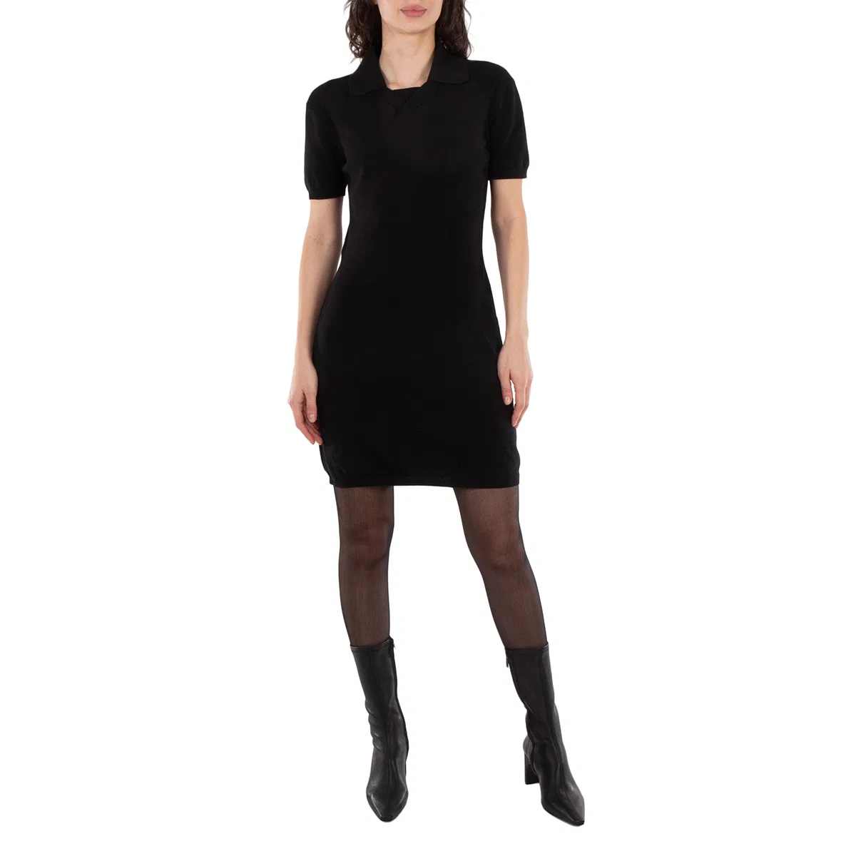 Платье-поло миди Polo Midi Dress Burberry, Black