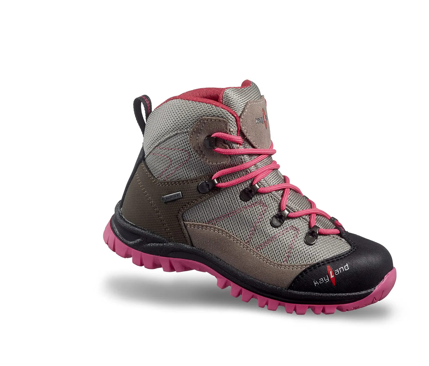 Детские треккинговые ботинки с мембраной Gore-Tex Cobra K Kid GTX Kayland, Grey Pink