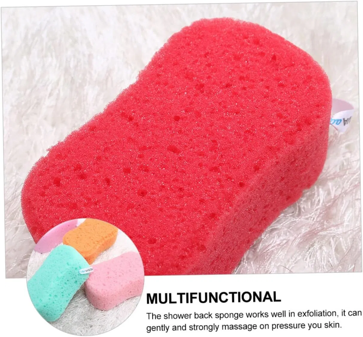 Мочалка для тела, 5 шт, Algae Sponge, мультиколор Gogogmee — фото 2