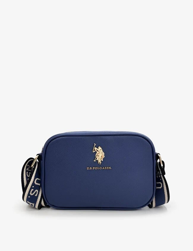 

Классическая сумка через плечо на молнии U.S. Polo Assn., синий