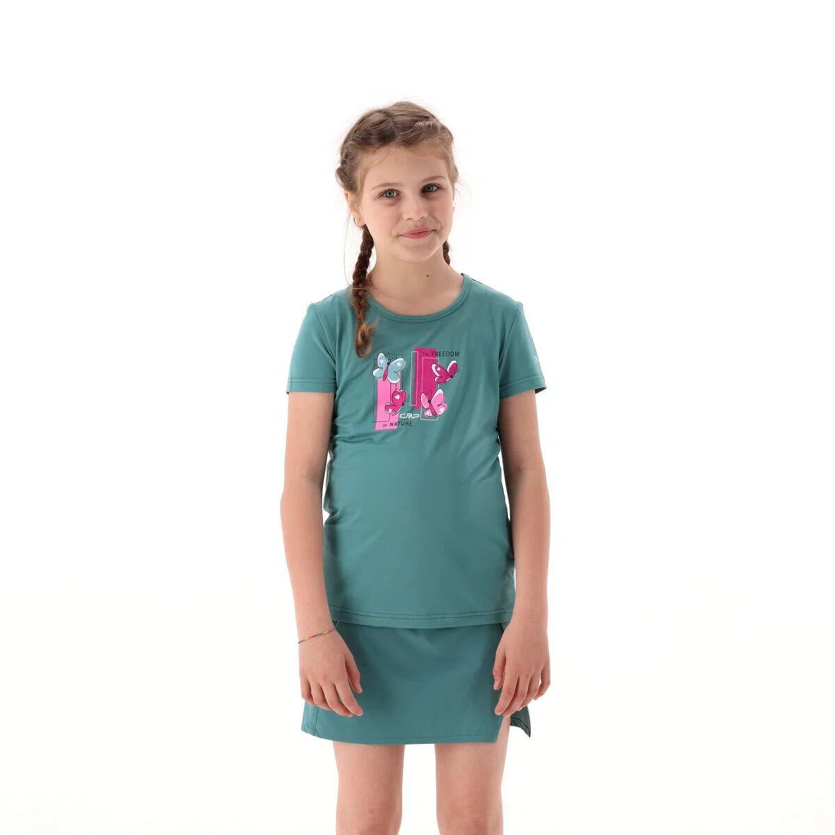 Детская футболка с принтом CMP KID G T-SHIRT, Berlinerblau Grun — фото 4