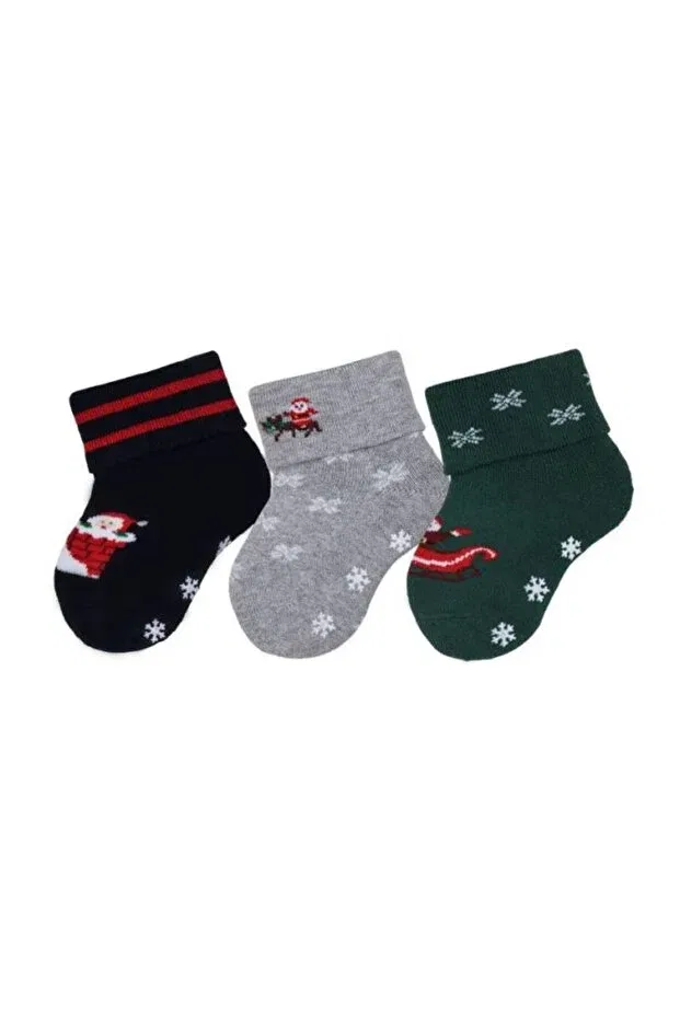 Детские носки с принтом Santa Claus Towel Bross, Asorti — фото 2