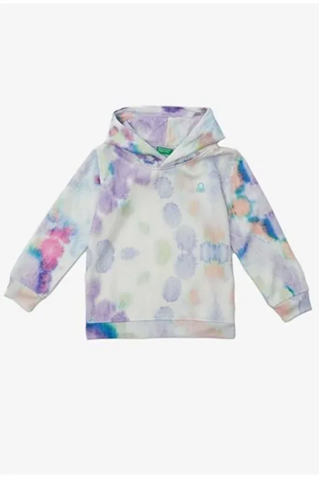 Детская толстовка для девочек с принтом Benetton, Purple