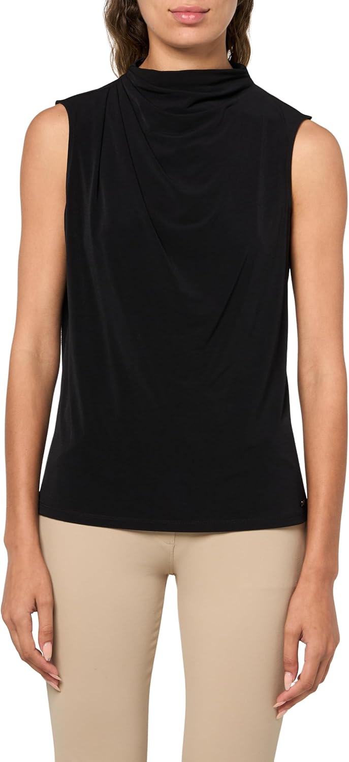 

Женская блузка Calvin Klein с воротником и длинными рукавами, Deep Black