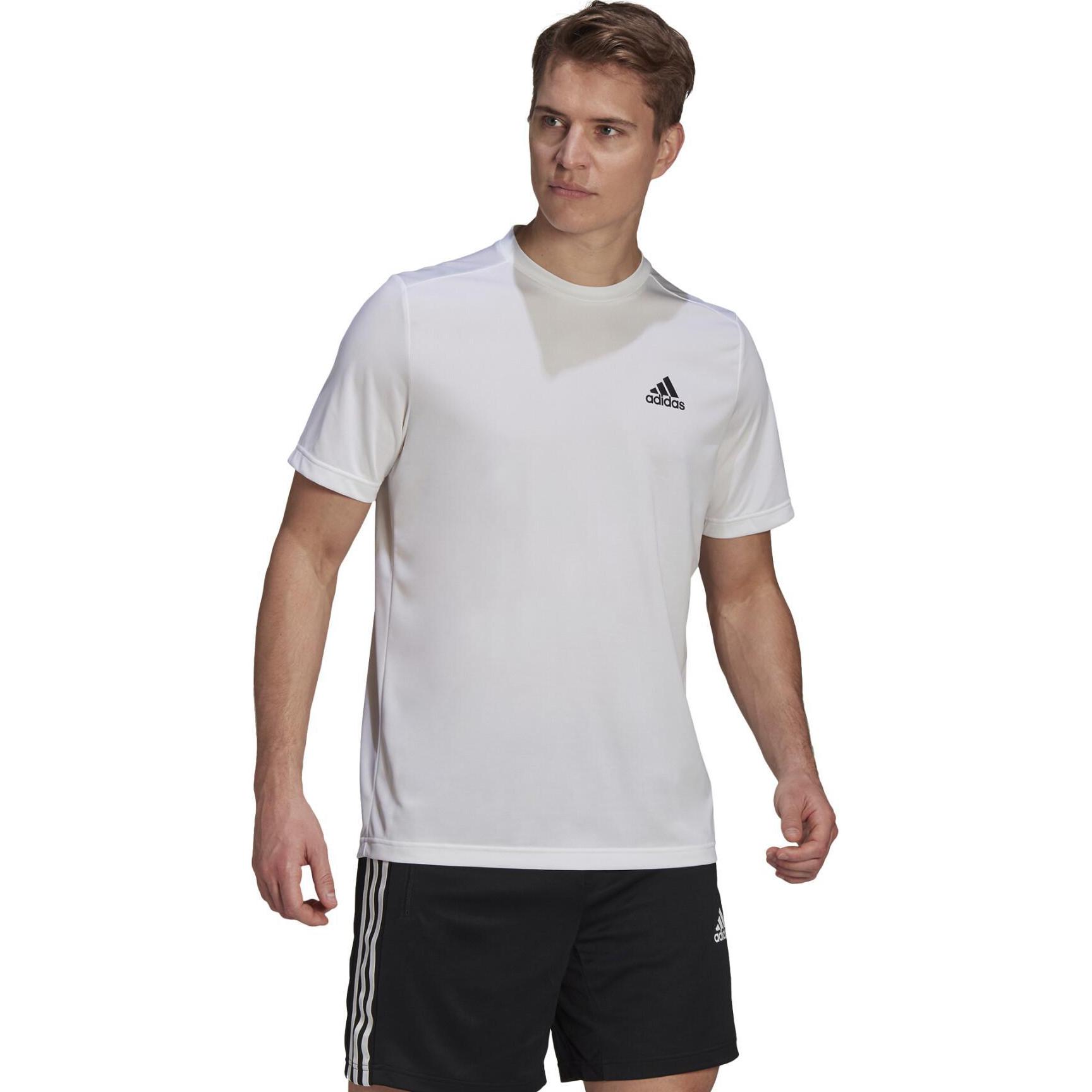 Футболка Adidas Aeroready Designed To Move Sport, белый — фото 2