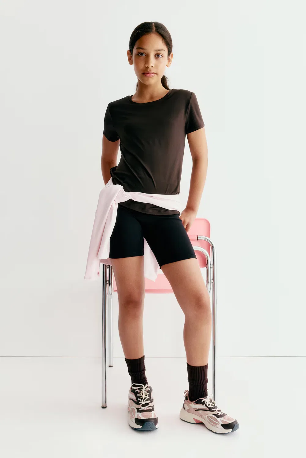 Спортивные велосипедные шорты с мягкой подкладкой H&M, Schwarz — фото 2