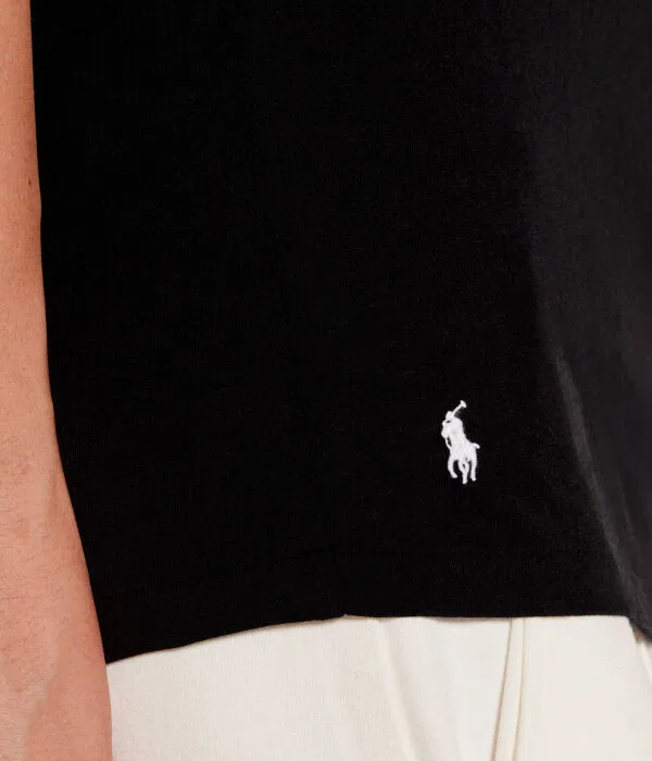 Женская футболка с коротким рукавом Polo Ralph Lauren, черный — фото 4