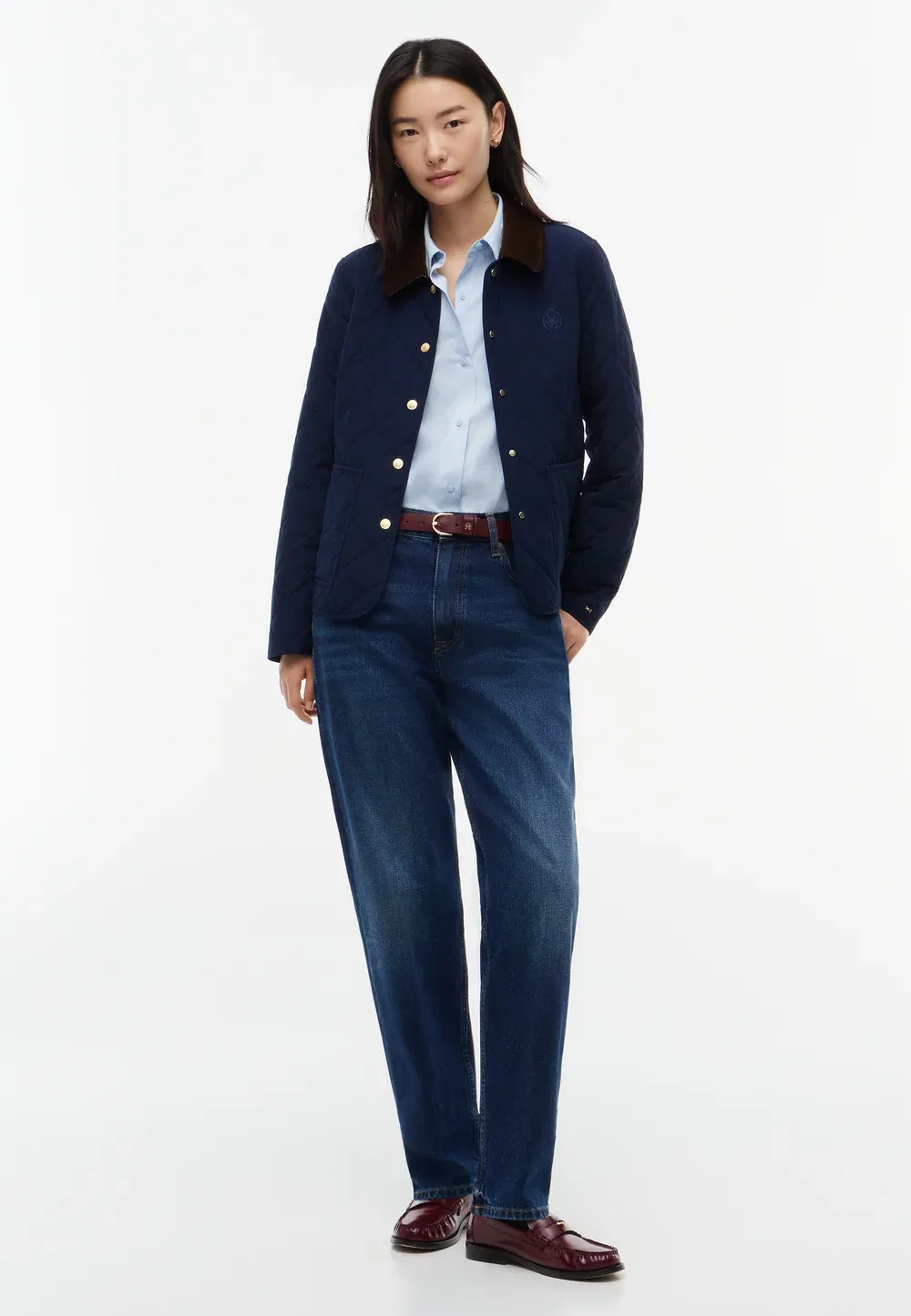 Облегающая легкая куртка Tommy Hilfiger, Dark Blue — фото 2