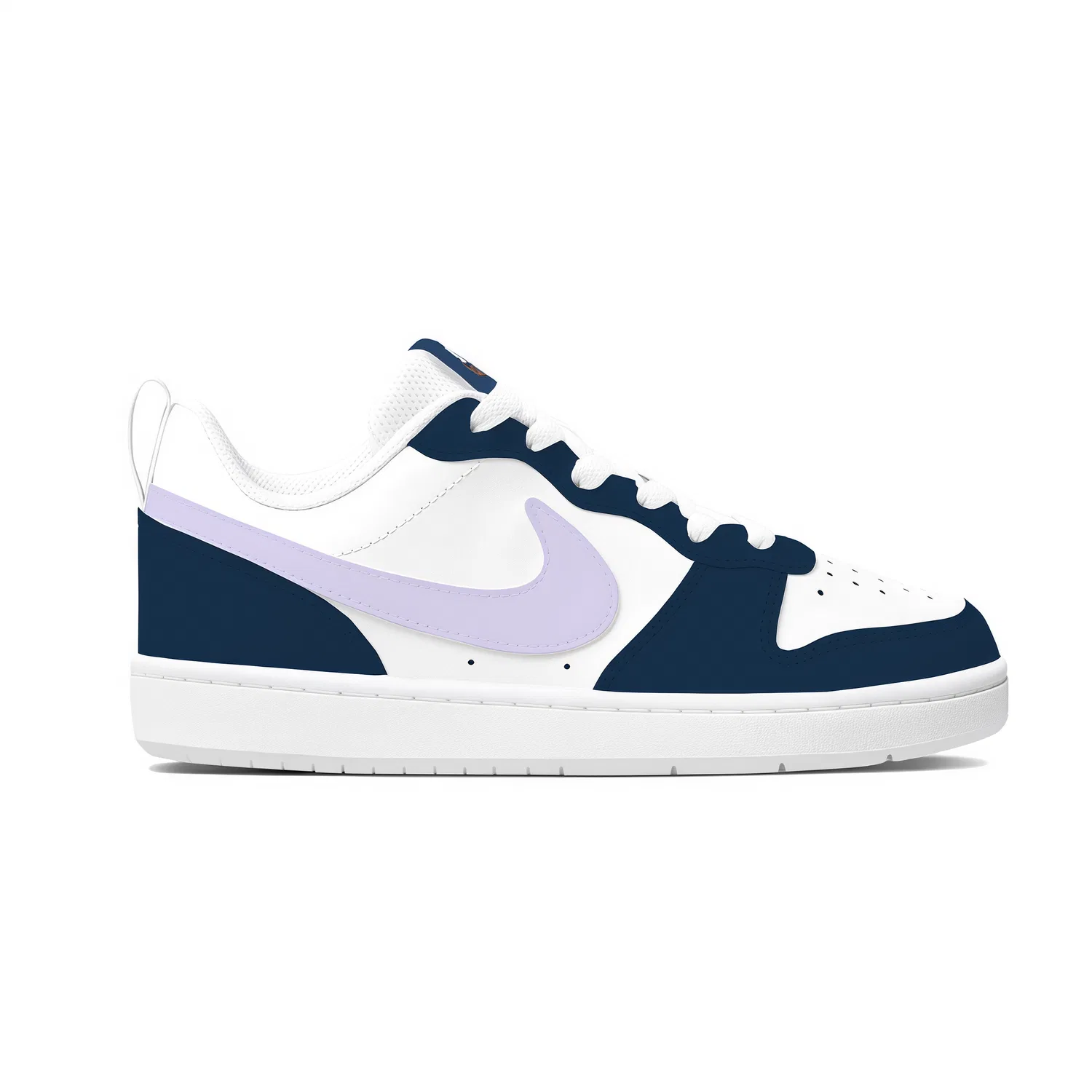 Детские кроссовки для скейтбординга с принтом, модель BQ5448-121, Nike, Light Purple — фото 4