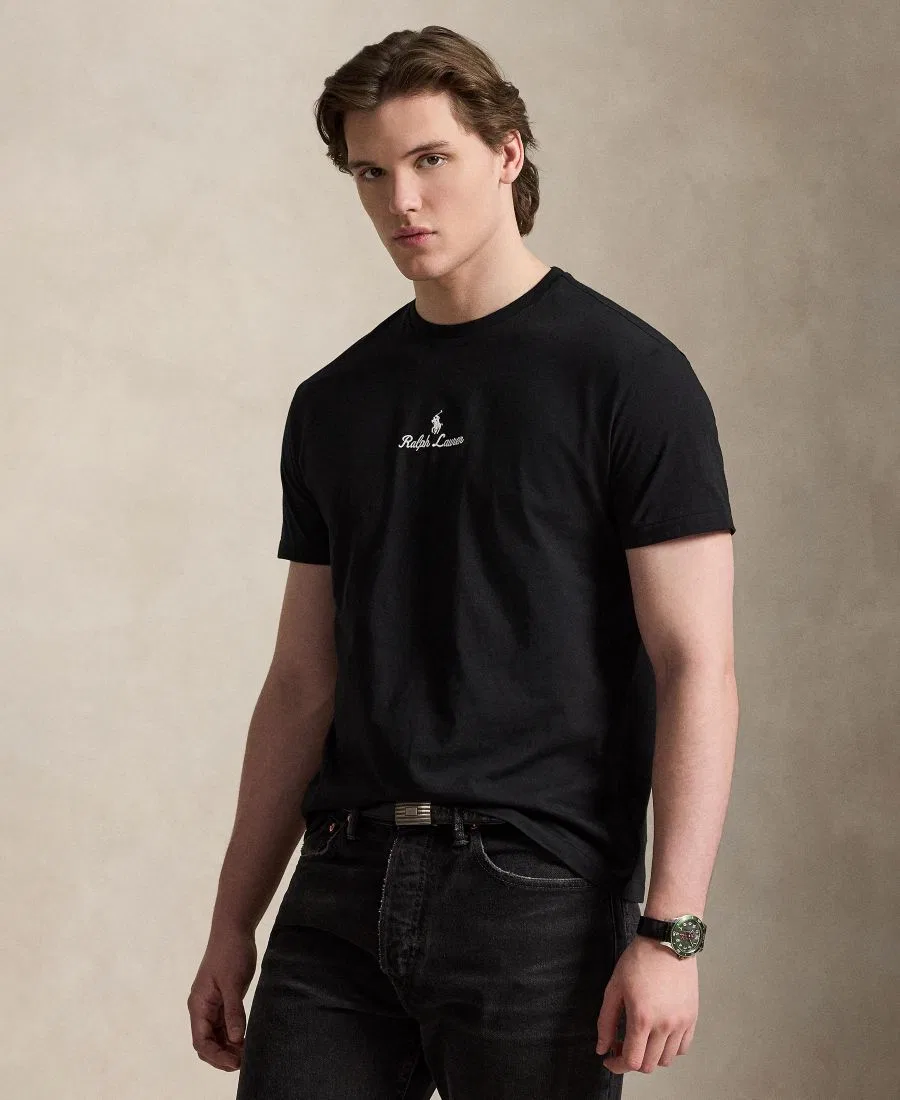 Футболка мужская с коротким рукавом и круглым вырезом Polo Ralph Lauren, Polo Black