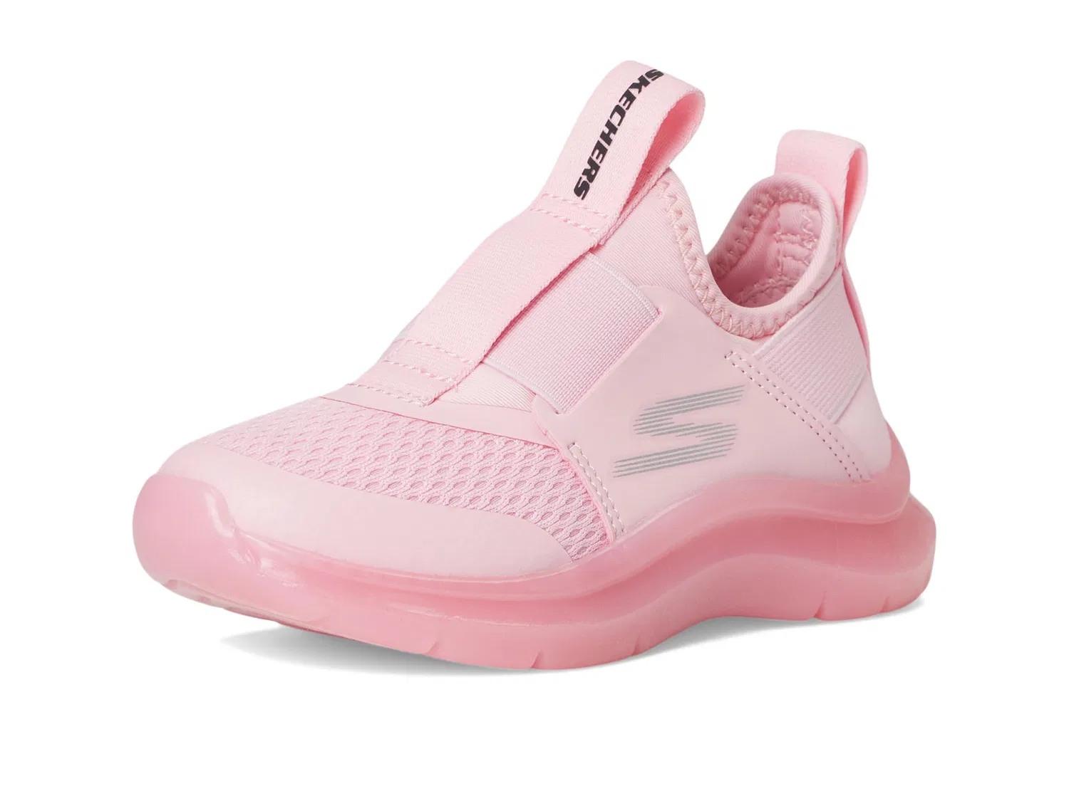 Детские кроссовки для девочек с прозрачной подошвой Skech Fast Ice Skechers, Pink — фото 2