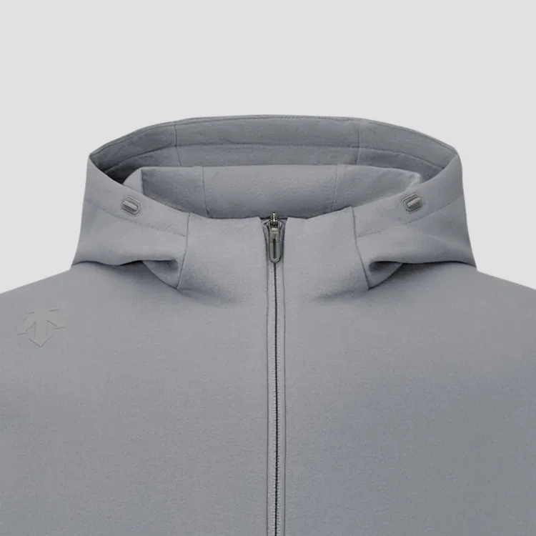 Детский худи с капюшоном немоделируемый DESCENTE, LK-Light Khaki — фото 4