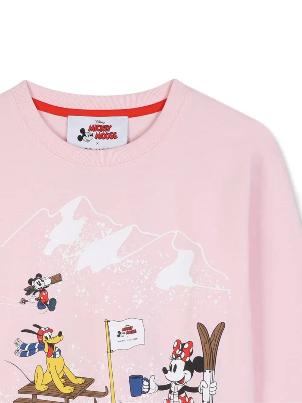 Футболка с длинными рукавами из коллаборации с Disney Marc Jacobs Kids, розовый — фото 3