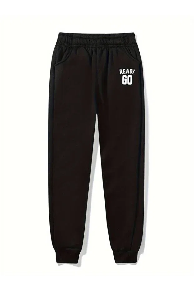 Детские спортивные штаны для девочек с принтом Daxis Sportwear Company, Black
