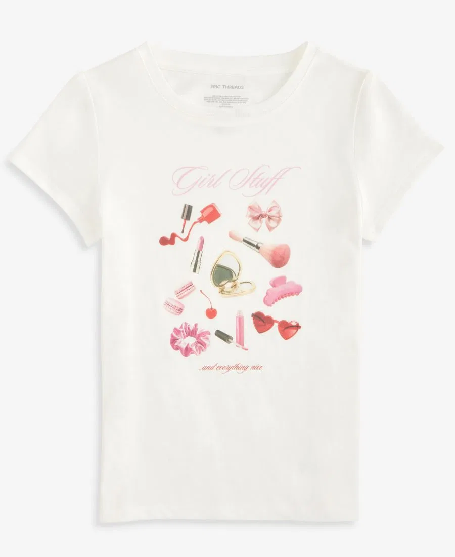 Футболка с принтом Girl Stuff Epic Threads, Angel White — фото 2