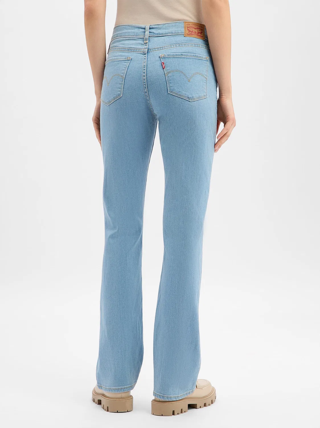 Женские джинсы shaping bootcut Levi's, Bleached — фото 2