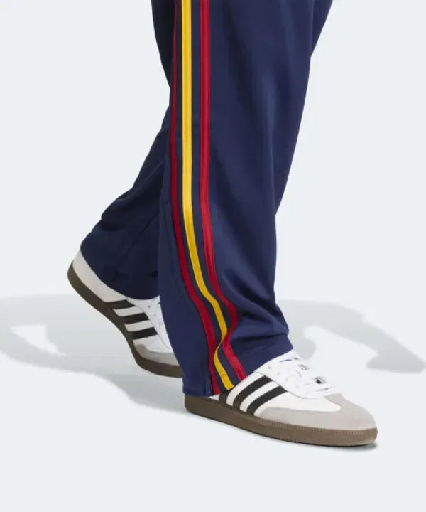 Тренировочные штаны Firebird, Adidas, темно-синие с желтым и красным — фото 4