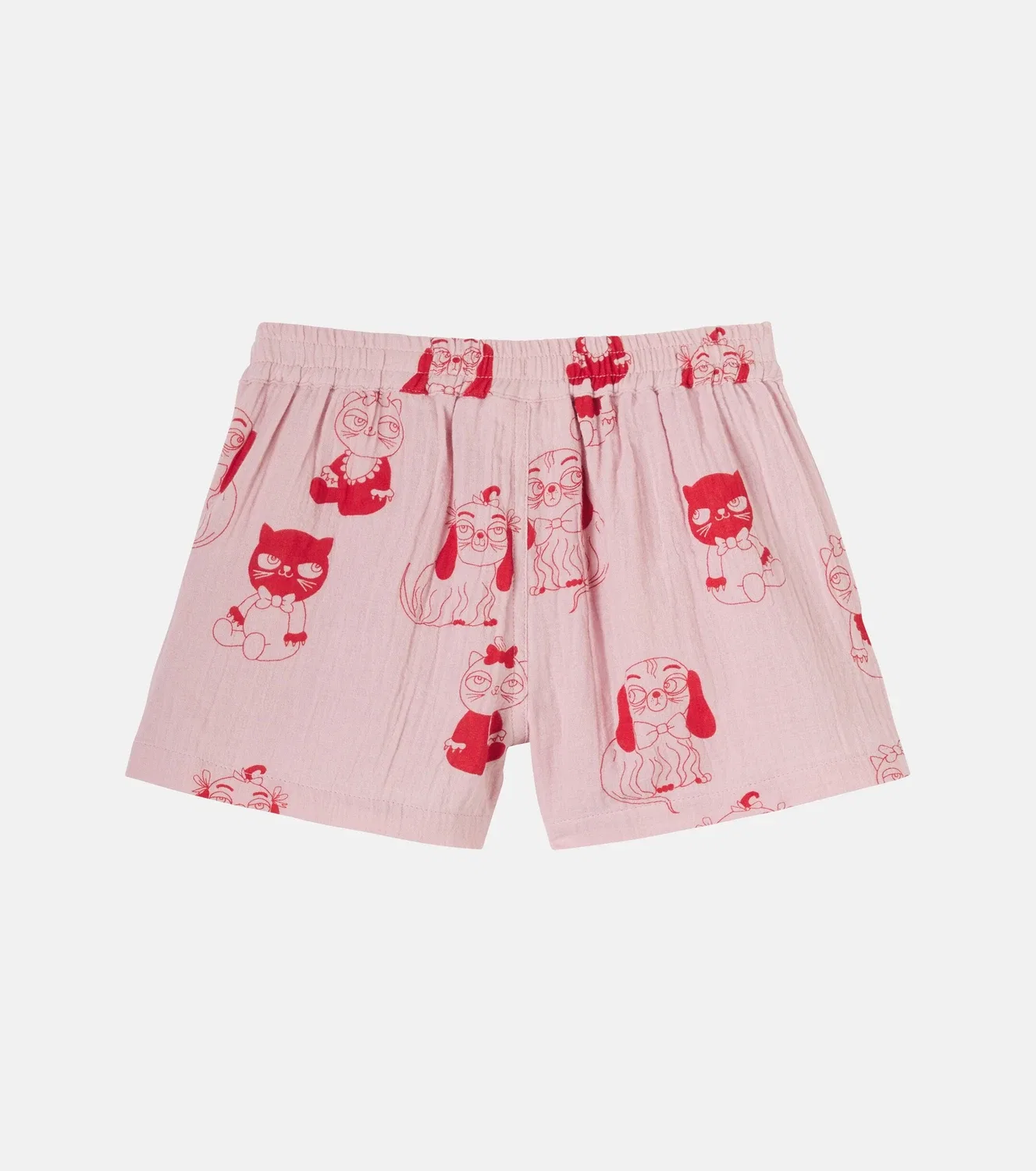 Шорты хлопковые Mini Babies Mini Rodini, розовый — фото 3