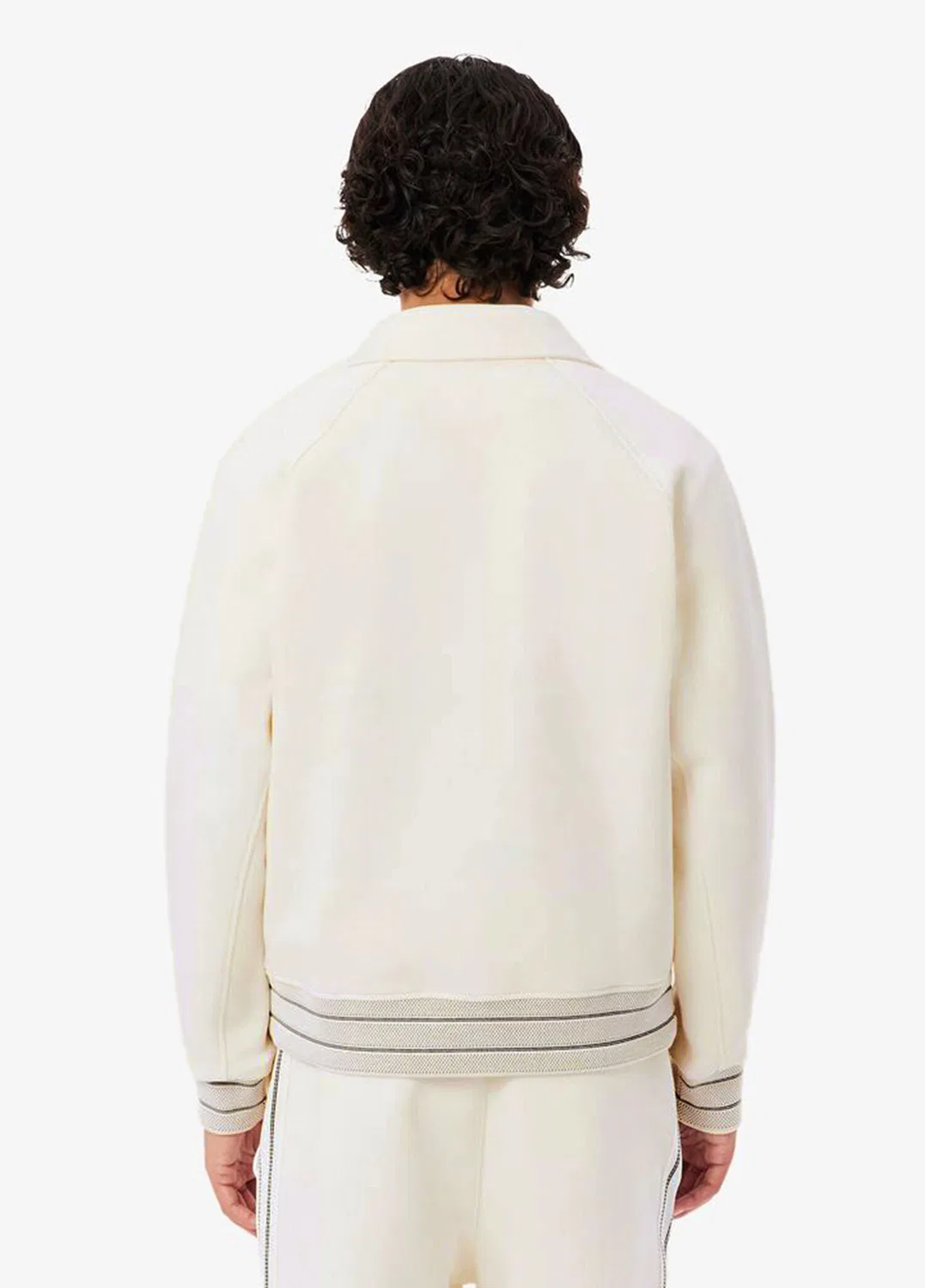 Бомбер Lacoste Classic Fit, кремовый — фото 3