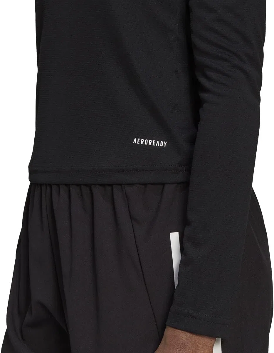 Женский спортивный топ с технологией AEROREADY adidas, Black — фото 4