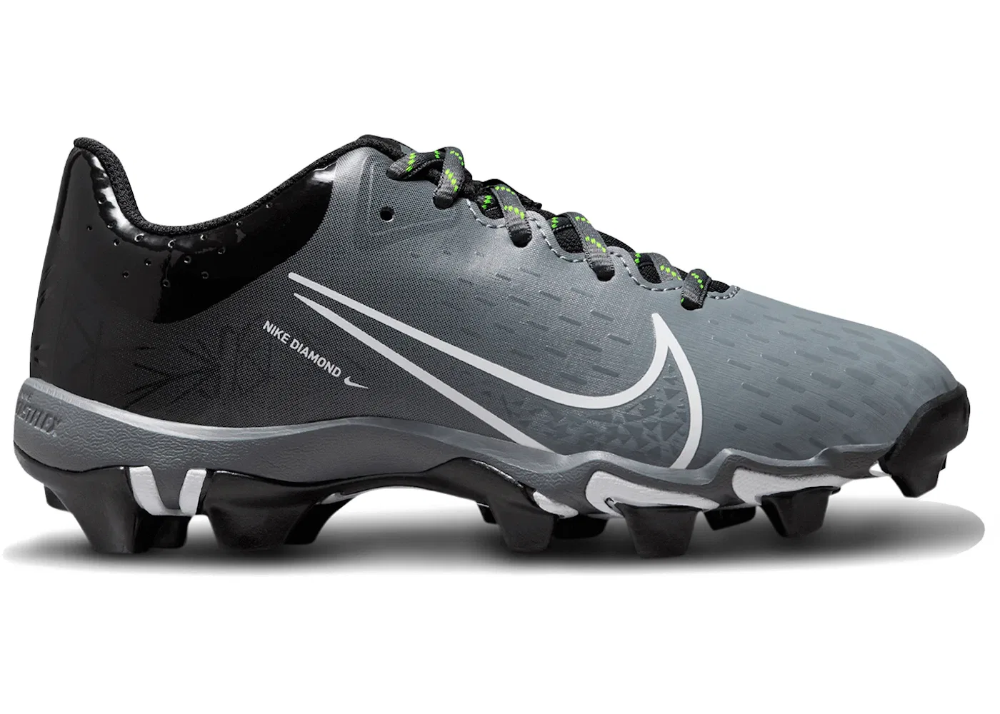 Детские бутсы Nike Hyperdiamond 4 Keystone, Black/Cool Grey/Volt/White